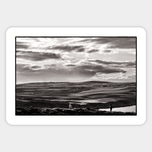 Clouds across the Mull of Galloway, Scotland Sticker
